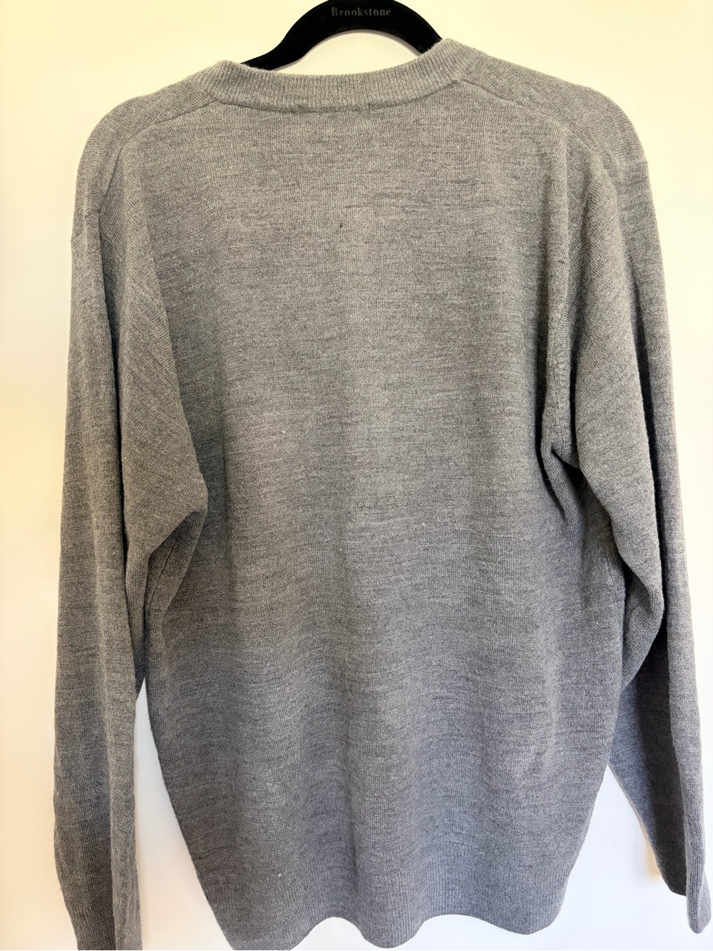 Polo by Ralph Lauren Light Gray V-Neck Sweater 100% Cashmere XL - Picture 6 of 7